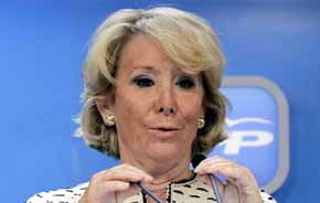 La presidenta del PP de Madrid, Esperanza Aguirre, en una imagen de archivo