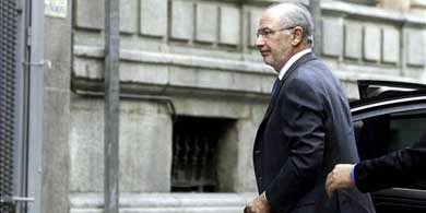 Rodrigo Rato a su llegada a la Audiencia Nacional para declarar como imputado por las tarjetas ‘black’ / EFE