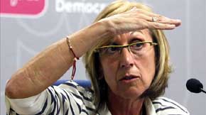 La líder de UPyD, Rosa Díez. Foto EFE/Archivo