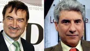 Pedro J. Ramírez (i) y Casimiro García-Abadilo actual director del peródico 'El Mundo'