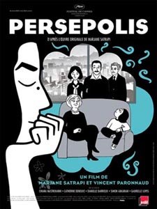 Afiche de la película “Persépolis” de Marjane Satrapi