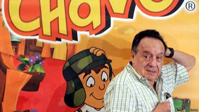 El célebre Roberto Gómez  Bolaños, creador del entrañable 'Chavo del Ocho' y de muchos otros personajes que hcieron la delicias de millones de niños...