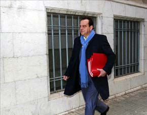 El fiscal Anticorrupción Pedro Horrach, a su llegada hoy a los juzgados de Vía Alemania de Palma de Mallorca. EFE