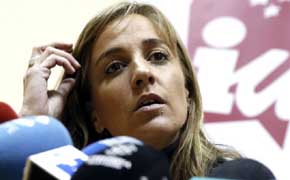 Tania Sánchez, candidata de Izquierda Unida en la Comunidad de Madrid a las elecciones autonómicas. (EFE)