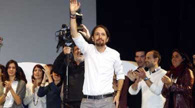 Iglesias, en su elección como secretario general de Podemos 