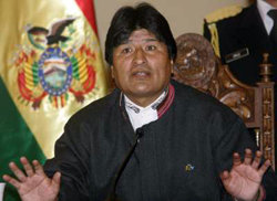 Evo Morales, presidente de Bolivia, visitará Ecuador para participar en la cumbre de la Unión de Naciones Suramericanas (Unasur), que tendrá lugar el próximo lunes en Quito