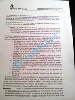 La muerte de la duquesa de Alba frustró una investigación de Hacienda por delito fiscal