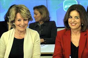 La presidenta del PP de Madrid y la alcaldesa de la capital, Ana Botella. Foto EFE
