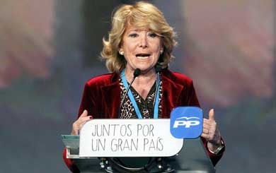 La presidenta del PP de Madrid, Esperanza Aguirre. (EFE)