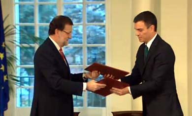 El presidente del Gobierno y el secretario general del PSOE firman el Acuerdo de lucha contra el terrorismo 