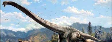 Ilustración del Qijianglong, el nuevo dinosaurio hallado Lida Xing 
