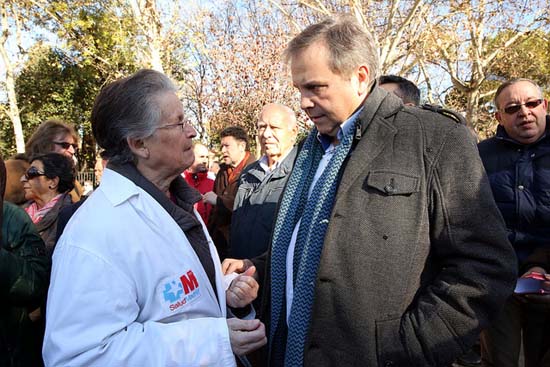 Antonio Miguel Carmona en la marea blanca. PSOE