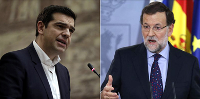 Alexis Tsipras y Mariano Rajoy / Fotos EFE

