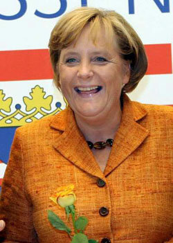 Fotografía de archivo de la canciller alemana Angela Merkel  