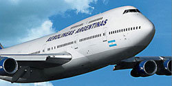 Avión de Aerolíneas Argentinas  