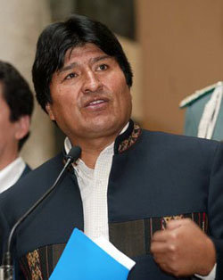 El presidente Evo Morales buscará la salida l mar por el océano atlántico 