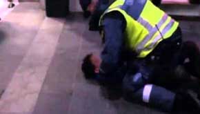 Brutal agresión de un guardia de seguridad a un niño inmigrante en Suecia