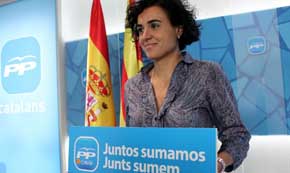 Dolors Montserrat, en un acto del PP catalán. Foto Flickr PP