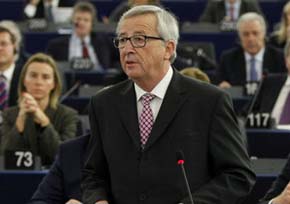 Juncker, en Estrasburgo 