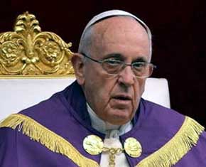 El papa Francisco en la Basílica de San Pedro 