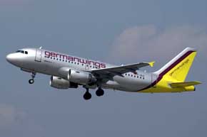 Airbus A320 de la compañía Germanwings. 