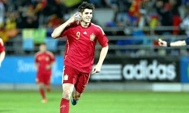 Morata y la felicidad del primer gol con España