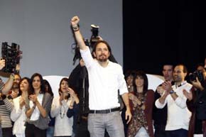 El secretario general y eurodiputado de Podemos, Pablo Iglesias. 