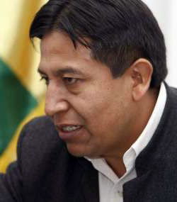 El canciller boliviano David Choquehuanca