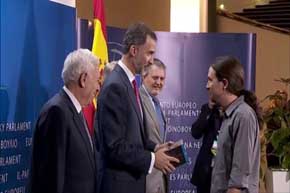Pablo Iglesias dice sentir 'pena' por el rey Felipe VI