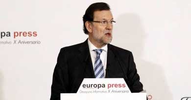 El jefe del Ejecutivo, Mariano Rajoy se ha mostrado firme y seguro con su discurso este lunes
