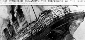 El trasatlántico británico 'Lusitania' 