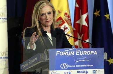 La candidata del PP a la Presidencia de la Comunidad de Madrid, Cristina Cifuentes. (EFE)

