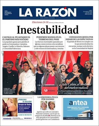 Marhuenda, ‘ciego’, dice que “el mayor problema lo tiene el PSOE” y alarma sobre la “inestabilidad”