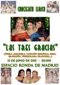 Maristela Gruber, La Siloci y Patricia Peñalver, Concierto lírico en el Espacio Ronda de Madrid
 