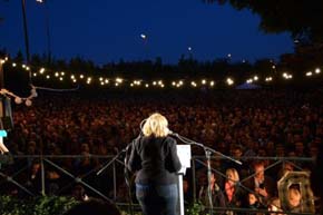 La candidata de 'Ahora Madrid', Manuela Carmena. 