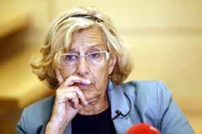 La alcaldesa de Madrid, Manuela Carmena. 