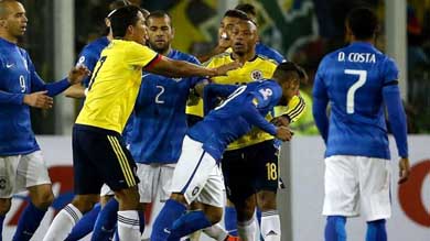 Colombia volvió a dejar a Neymar afuera