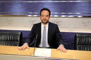 El portavoz del PSOE en el Congreso de los Diputados, Antonio Hernando