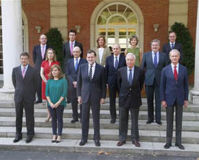 Foto de Familia del cuarto gobierno de Rajoy 