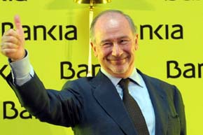 Rodrigo Rato en la ocasión de la salida a Bolsa de Bankia...