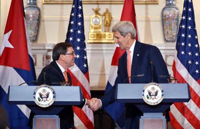 Kerry y Rodríguez evidencian el interés de EEUU y Cuba por trabajar como 'buenos vecinos' 