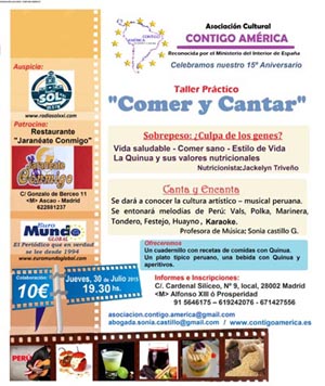 Afiche de la celebración del 1º aniversario de “Contigo América”