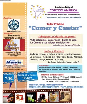 Afiche de la celebración del 1º aniversario de “Contigo América”