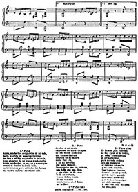 Partitura original del tango 'Adiós Muchachos'