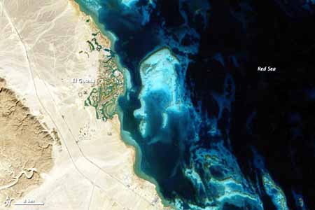 Impactos del turismo en Egipto vistos desde el espacio