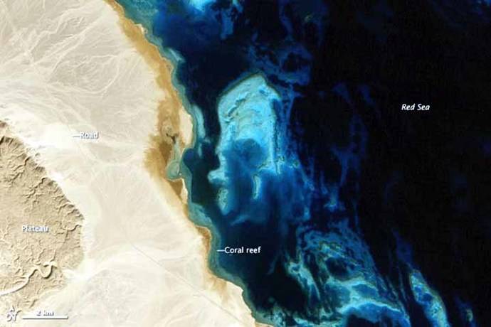 Impactos del turismo en Egipto vistos desde el espacio
