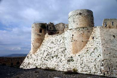 Muralla del Crac de los Caballeros...