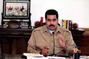 Nicolás Maduro, presidente de Venezuela