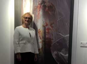 Rosa Gállego, autora de la exposición de Arte Visual “Cruel Realidad” sobre la violencia de género