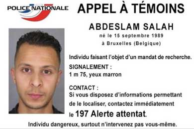 El fugado Abdeslam Salá es hermano de uno de los terroristas que se suicidó en París